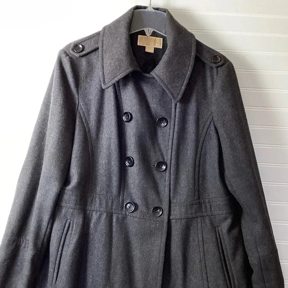 Michael Michael kors Wool  Double Breasted Jacket coat grey size XL - Picture 4 of 10